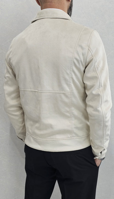 Giubbino uomo Scamosciato corto Primaverile 3 colori S,M,L,XL,XXL