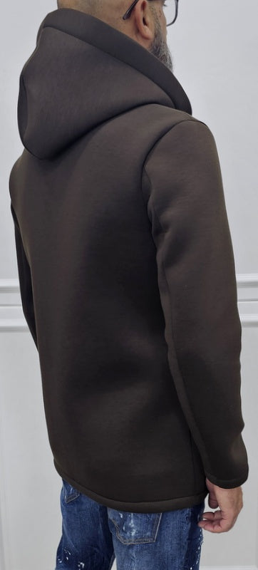Cappotto Uomo cappuccio termico Scuba Tech Blu, Nero, Grigio, Testa di Moro s,m,l,xl,xxl