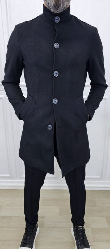 Cappotto Uomo Coreana Nero/GRIGIO invernale elastico s,m,l,xl,xxl