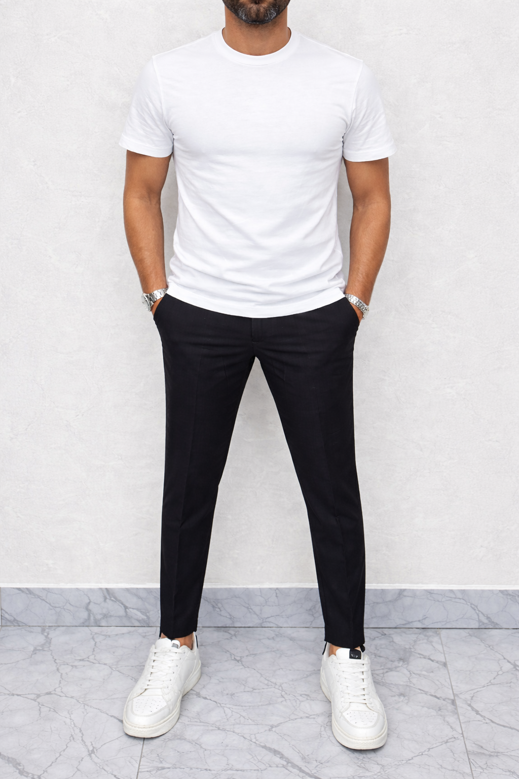 Completo Coreano 1 bottone slim Italy Giacca+Pantalone+T-shirt 44,46,48,50,52