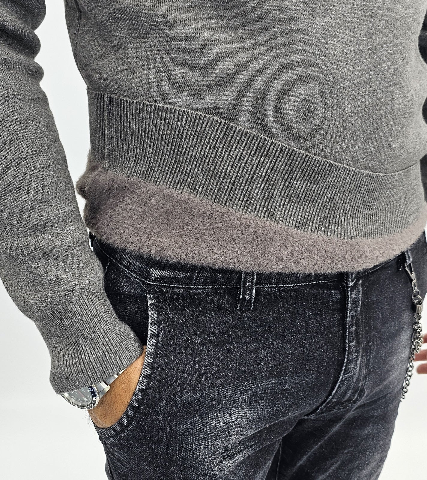 maglione uomo invernale cardigan collo alto maglia sotto giacca casual
