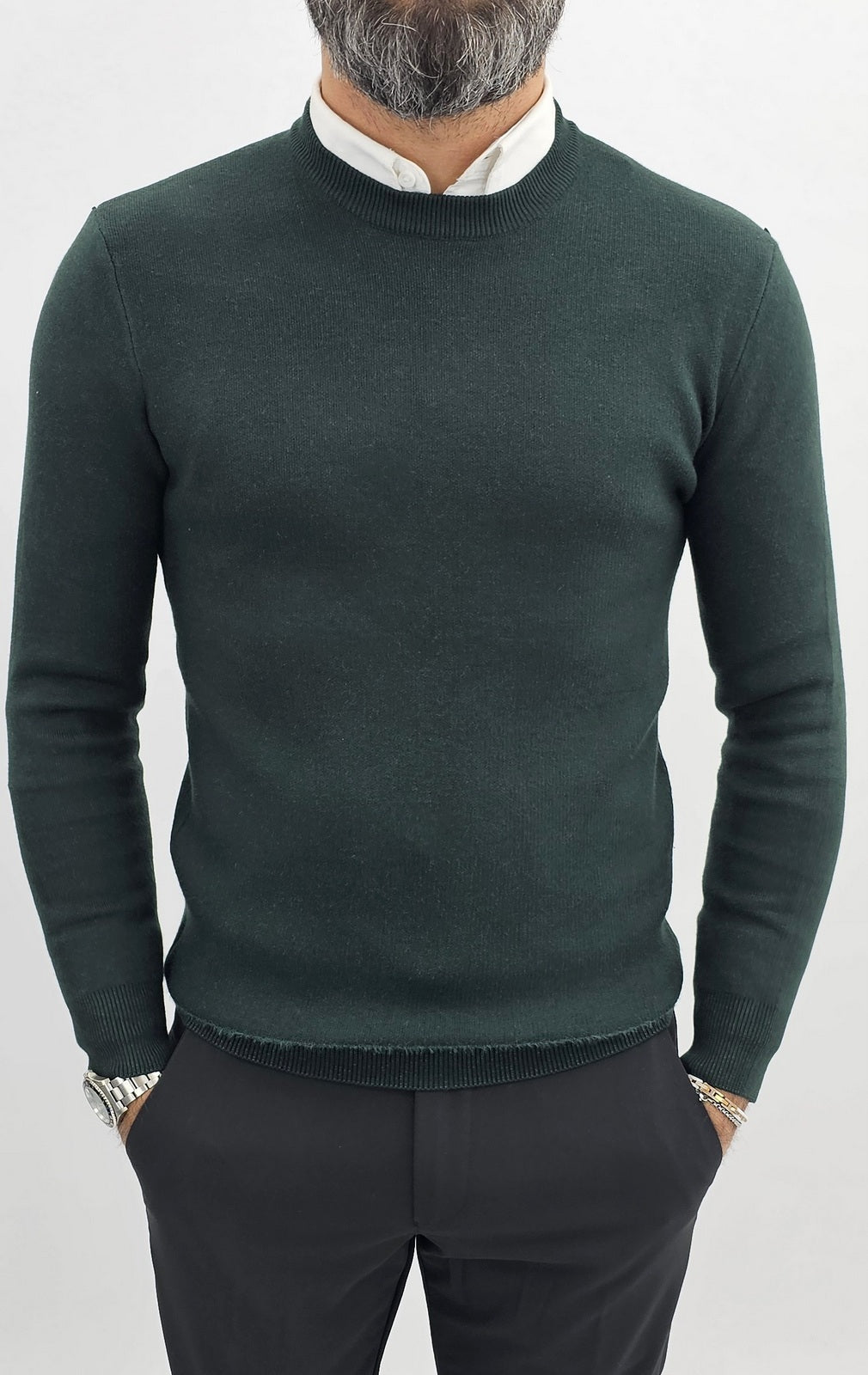 Maglione uomo invernale cardigan girocollo maglia sotto giacca s,m,l,xl