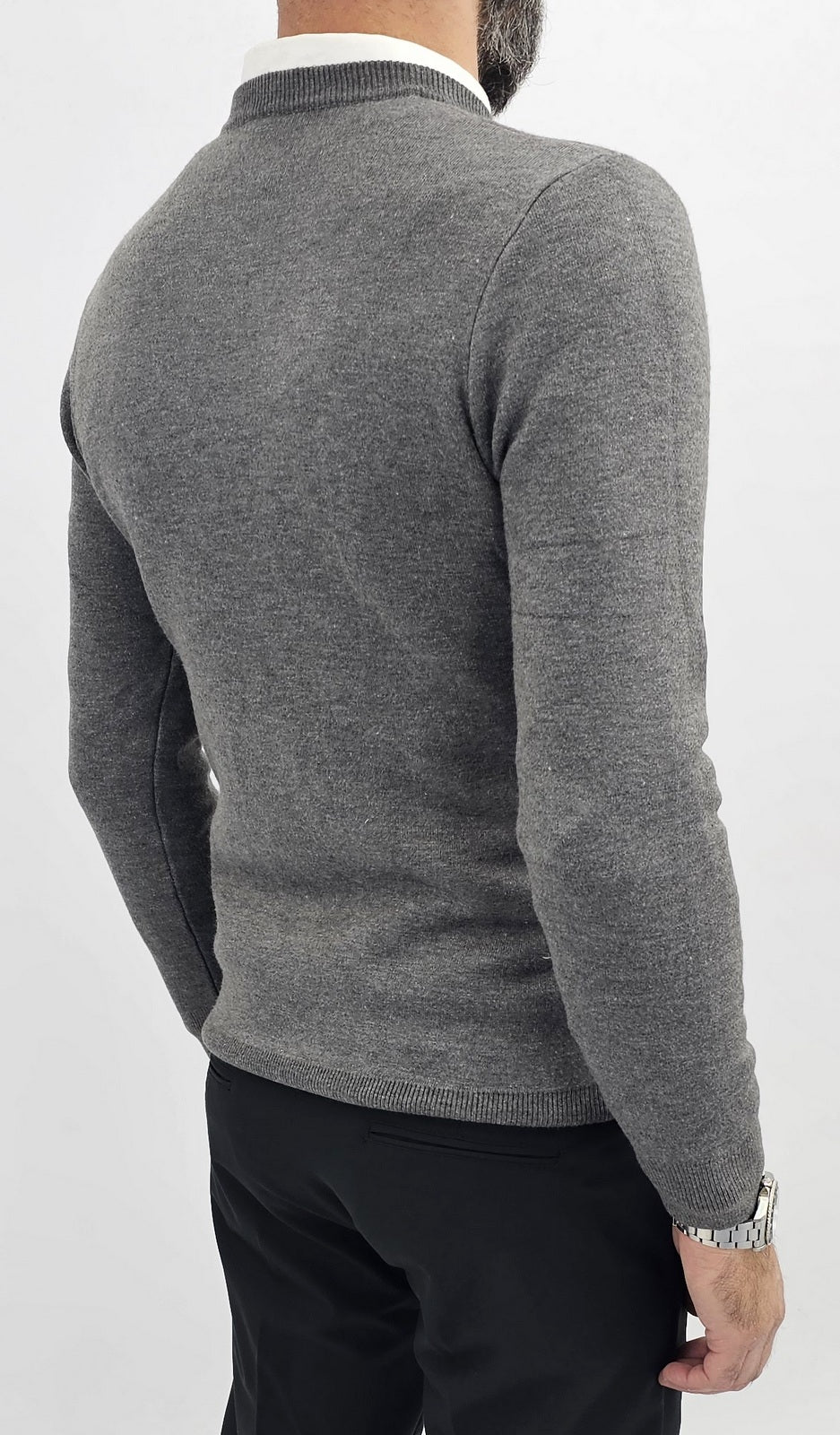 Maglione uomo invernale cardigan girocollo maglia sotto giacca s,m,l,xl