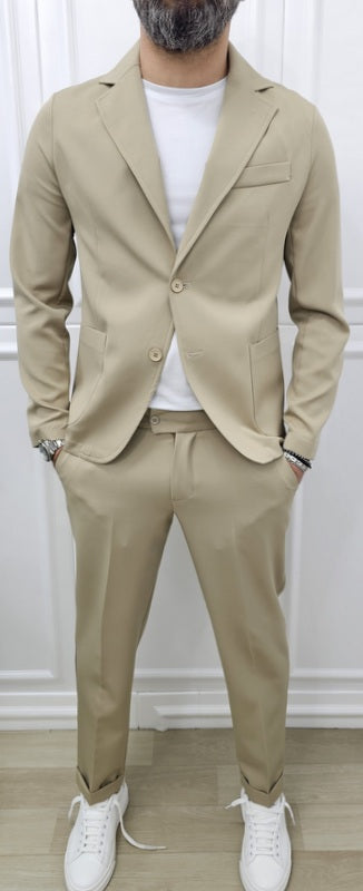 Abito Sharm completo 2 bottoni giacca+pantalone+T-shirt 44,46,48,50,52,54