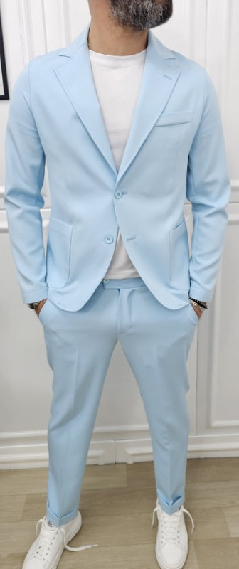 Abito Sharm completo 2 bottoni giacca+pantalone+T-shirt 44,46,48,50,52,54