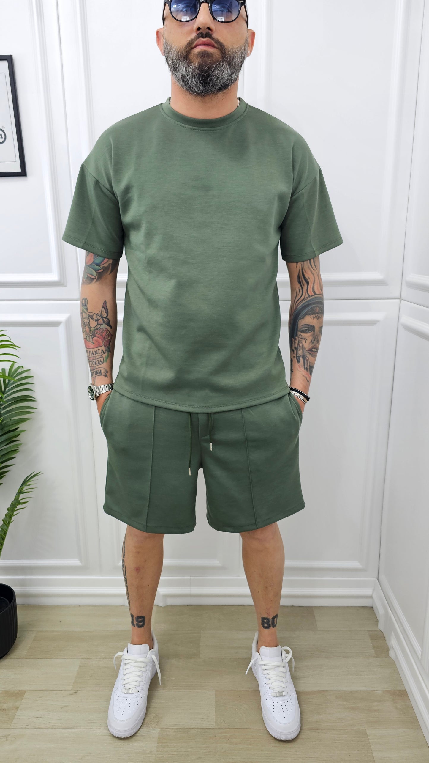 COMPLETO SCUBA BERMUDA+T-SHIRT 4 COLORI S.M.L.XL.XXL