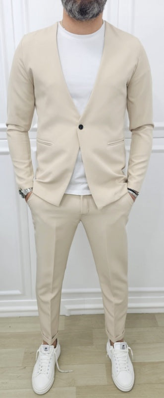 Abito Panama completo 1 bottone giacca+pantalone+T-shirt s,m,l,xl,xxl