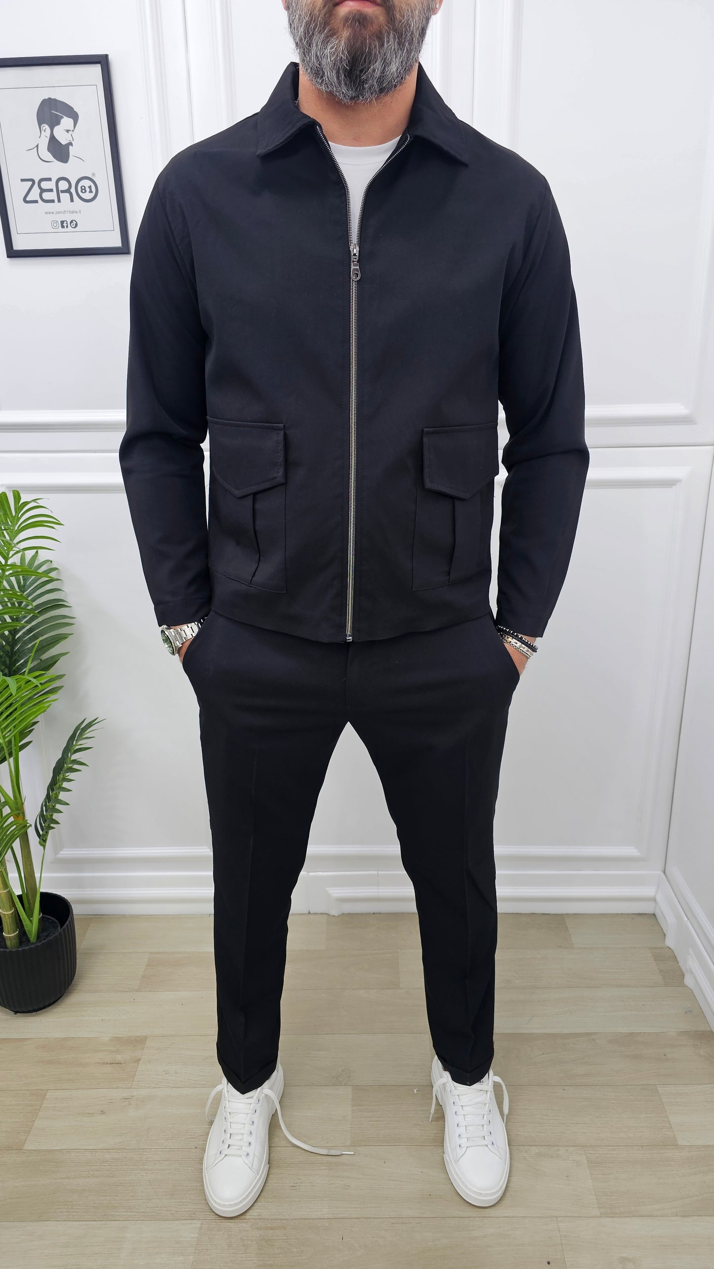 COMPLETO AMSTERDAM PRIMAVERILE GIACCA+PANTALONE S.M.L.XL.XXL