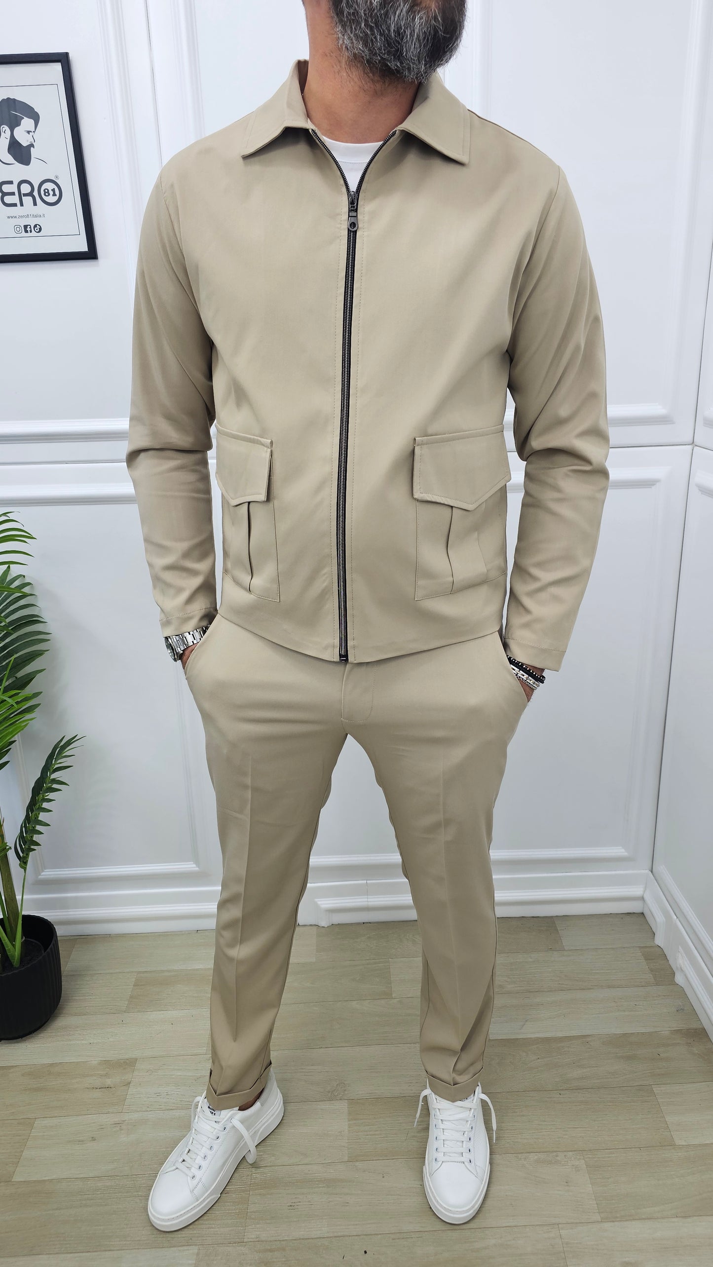 COMPLETO AMSTERDAM PRIMAVERILE GIACCA+PANTALONE S.M.L.XL.XXL