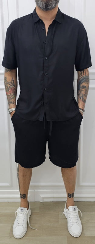 COMPLETO SANTORINI BERMUDA+CAMICIA 4 COLORI S.M.L.XL