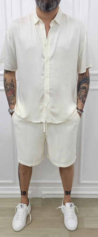 COMPLETO SANTORINI BERMUDA+CAMICIA 4 COLORI S.M.L.XL