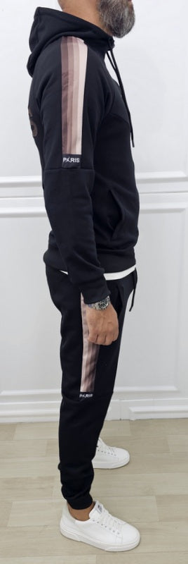 Tuta Paris Rainbow Cappuccio Nero/verde, Grigio/Blu, Nero/Fango s,m,l,xl,xxl