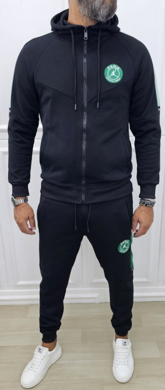 Tuta Paris Rainbow Cappuccio Nero/verde, Grigio/Blu, Nero/Fango s,m,l,xl,xxl