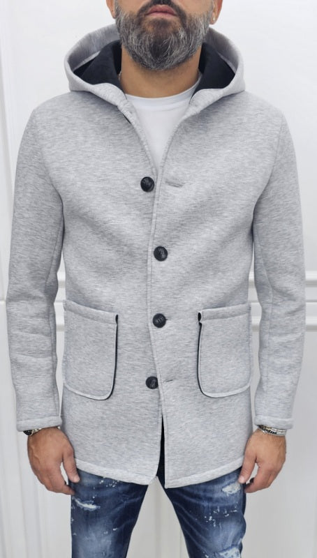 Cappotto Uomo cappuccio termico Scuba Tech  Blu, Nero, Grigio, Testa di Moro s,m,l,xl,xxl