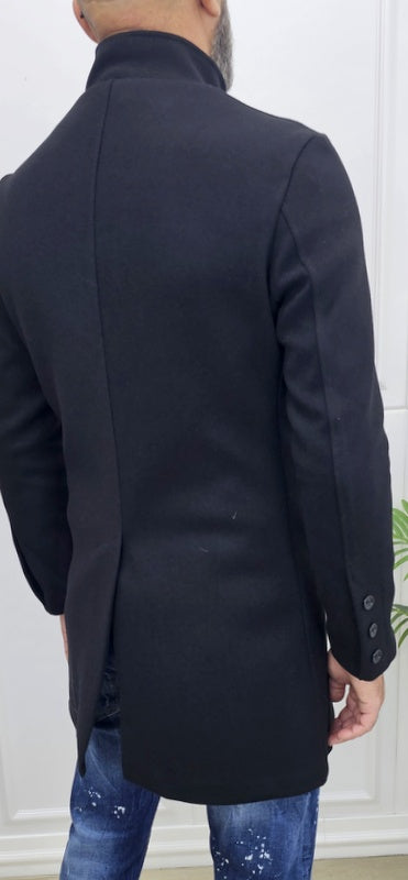 Cappotto Uomo Coreana  Nero invernale elastico italy s,m,l,xl,xxl