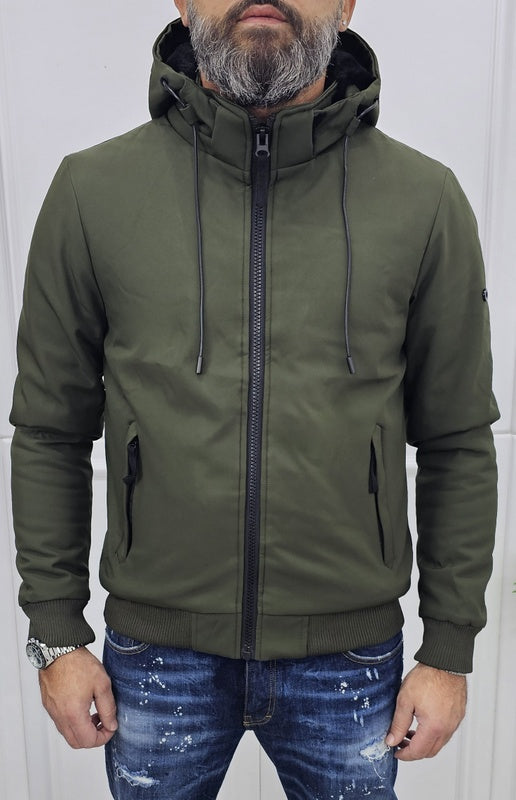Giubbino uomo Cappuccio STORM TECH 2.0  Nero/ Verde /Blu  s, m ,l, xl , xxl