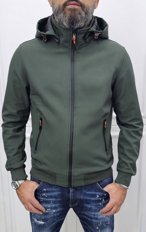 Giubbino uomo Cappuccio STORM TECH Revolution Nero/ Verde /Blu s,m,l,xl,xxl