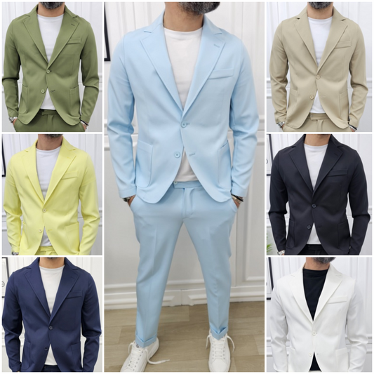 Abito Sharm completo 2 bottoni giacca+pantalone+T-shirt 44,46,48,50,52,54