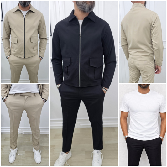 COMPLETO AMSTERDAM PRIMAVERILE GIACCA+PANTALONE S.M.L.XL.XXL