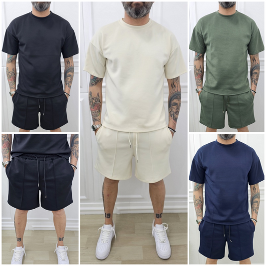 COMPLETO SCUBA BERMUDA+T-SHIRT 4 COLORI S.M.L.XL.XXL