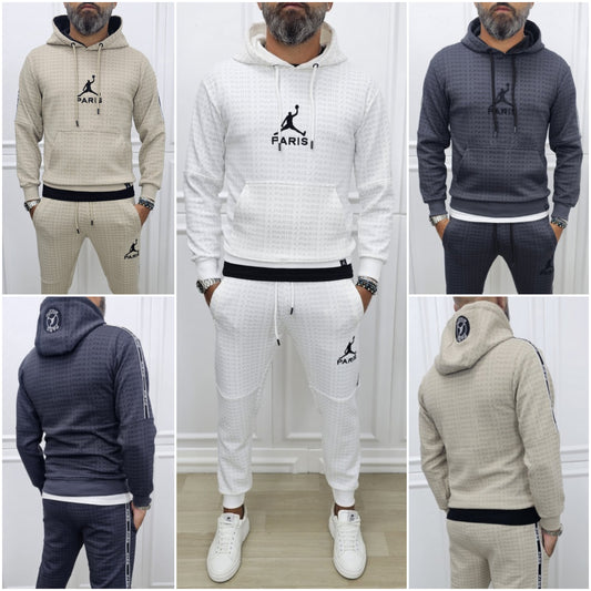 Tuta Paris revolution Cappuccio Grigio, Nero, sabbia,s,m,l,xl,xxl