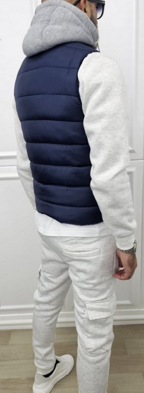 Smanicato giromanica termico cappuccio estraibile corto Nero,Blu M,L,XL,XXL,3XL