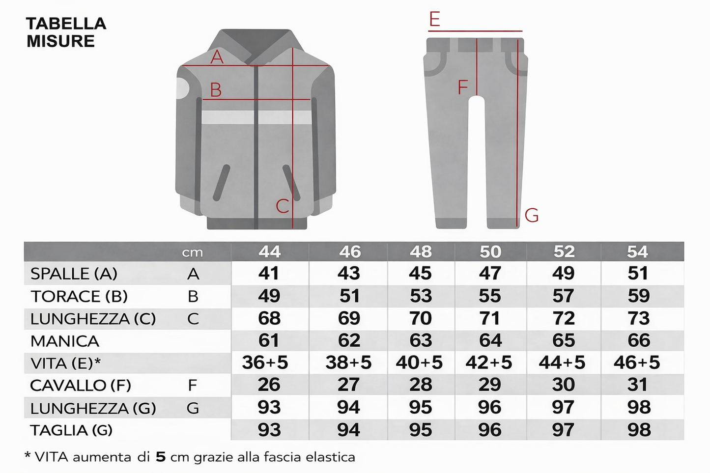Abito Sharm completo 2 bottoni giacca+pantalone+T-shirt 44,46,48,50,52,54